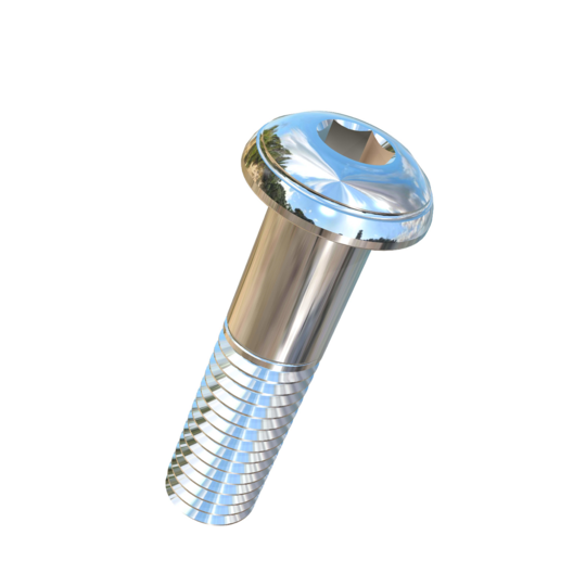Titanium 1/2-13 X 2 UNC Button Head Socket Drive Allied Titanium Cap Screw with 1-1/8 inch of threads